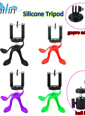 Silicone Tripod Gopro Mount Bracket for smartphone camera架