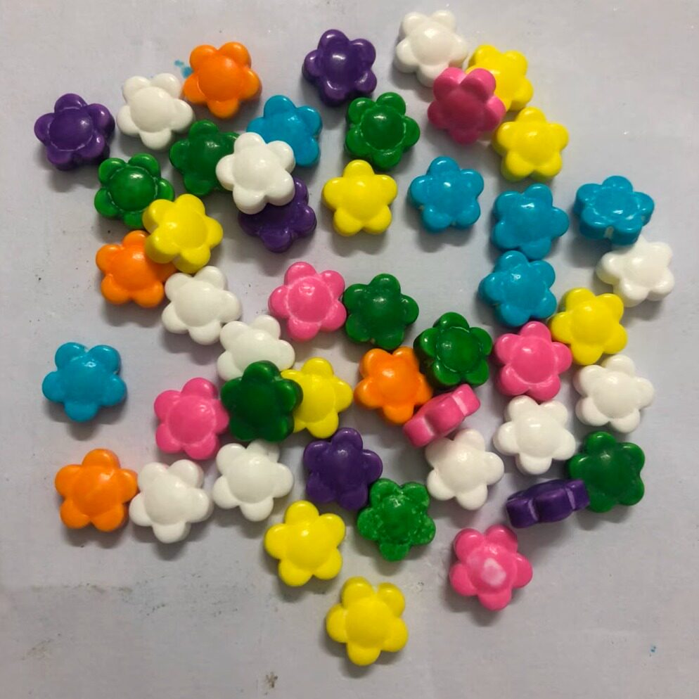 彩糖片食用奶油蛋糕装饰糖珠小花