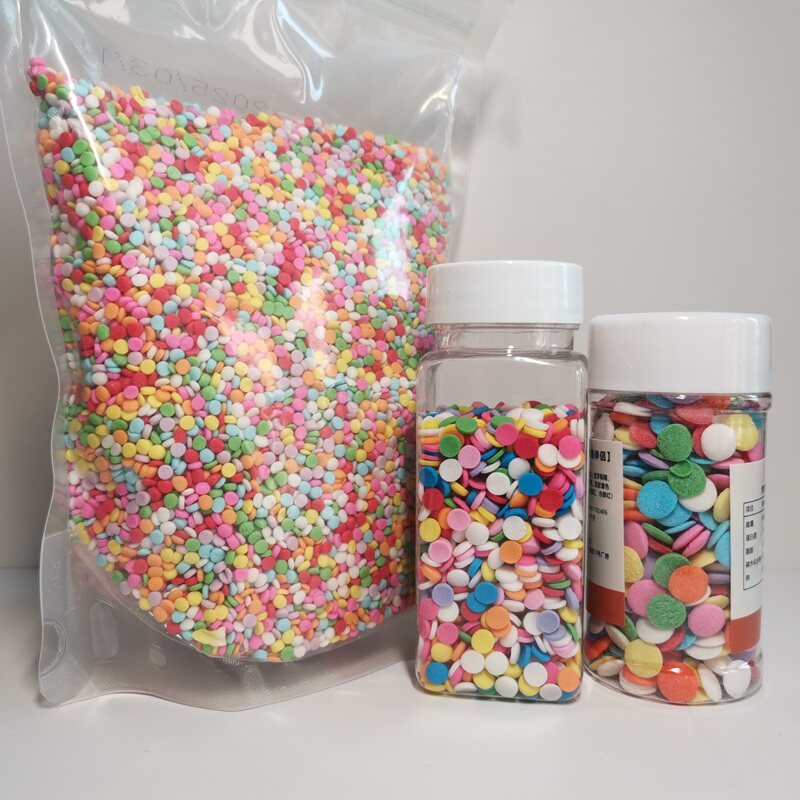 小圆片彩色圆点可食用糖果生日蛋糕冰淇淋表面装饰品烘焙彩珠烘焙
