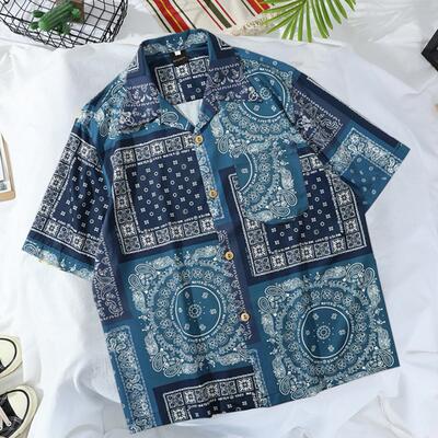 Versatile loose fitting quarter sleeved shirt百搭五分袖衬衣
