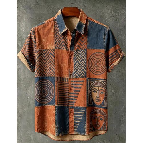 翻领卷边短袖T恤Flip collar rolled edge short sleeved T-shirt