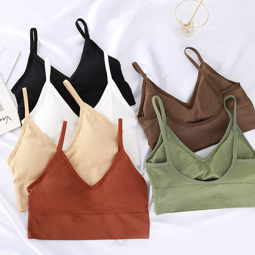 Strap bra U-shaped open back strap female吊带抹胸U型露背吊带