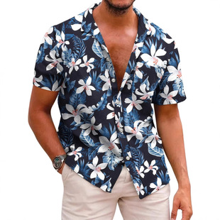 Floral quick drying short sleeved shirt碎花速干男士短袖衬衣