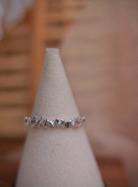 韩版气质日常百搭蝴蝶开口可调节戒指高保色叠戴女秋冬新款饰品