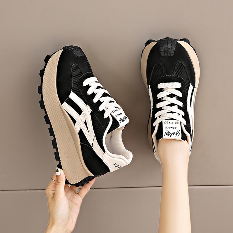 鞋子女2025新款秋季厚底老爹鞋小个子增高鞋覆古休闲运动鞋