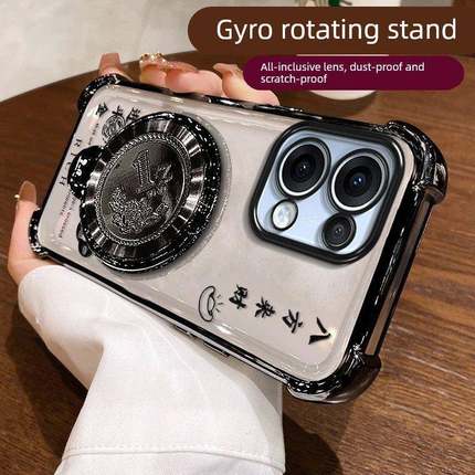 适用OPPOReno13手机壳Reno14八方来财12Pro高级感女款11全包10透明reno9电镀四角防摔8/7文字创意6超薄保护套