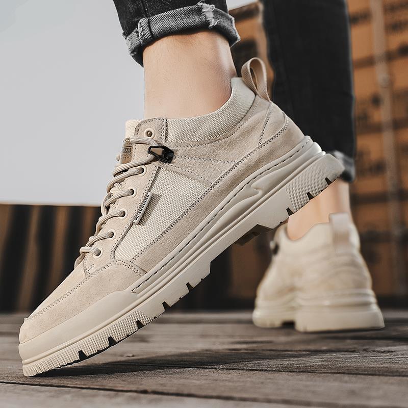 马丁靴男款2025新款秋季厚底百搭工装鞋户外徒步登山低帮劳保潮鞋