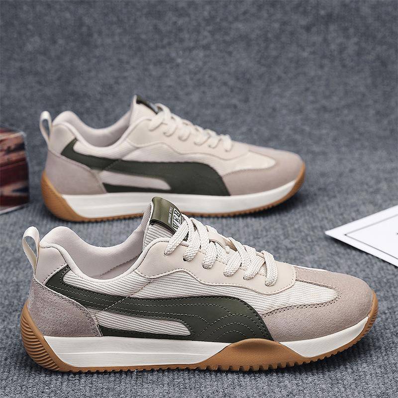 男鞋秋季2025新款网面透气休闲百搭运动板鞋学生软底防滑轻便潮鞋