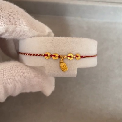 0.4mm极细手工编织金色小隔片福