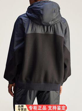 Adidas/Adidas官方正品SMC女士休闲拼接运动宽松连帽外套JI5243