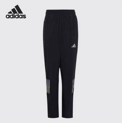 Adidas/阿迪达斯官方正品2023夏新款梭织大童运动休闲长裤HR6254
