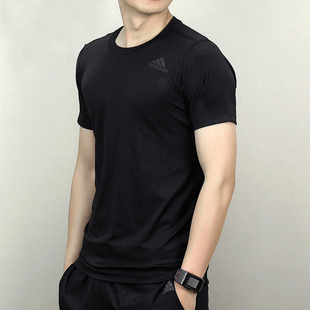 Adidas短袖男夏季新款运动服健身速干衣训练休闲冰丝T恤HC0409
