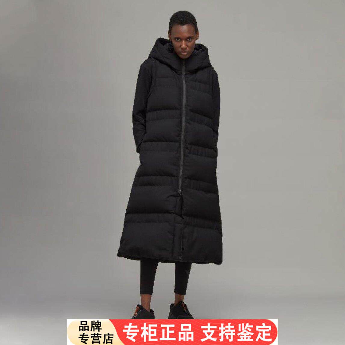 AdidasAdidasY-3 女士长版羊毛鹅绒保暖经典时尚背心马甲HN4316