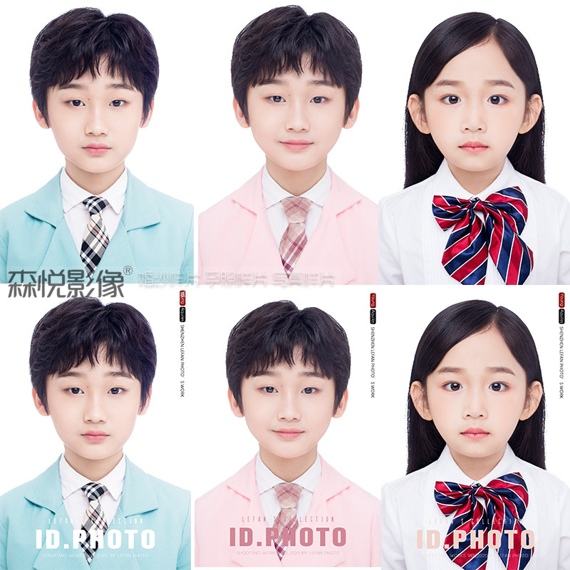 儿童证件照入学照放大样片素材fa1042