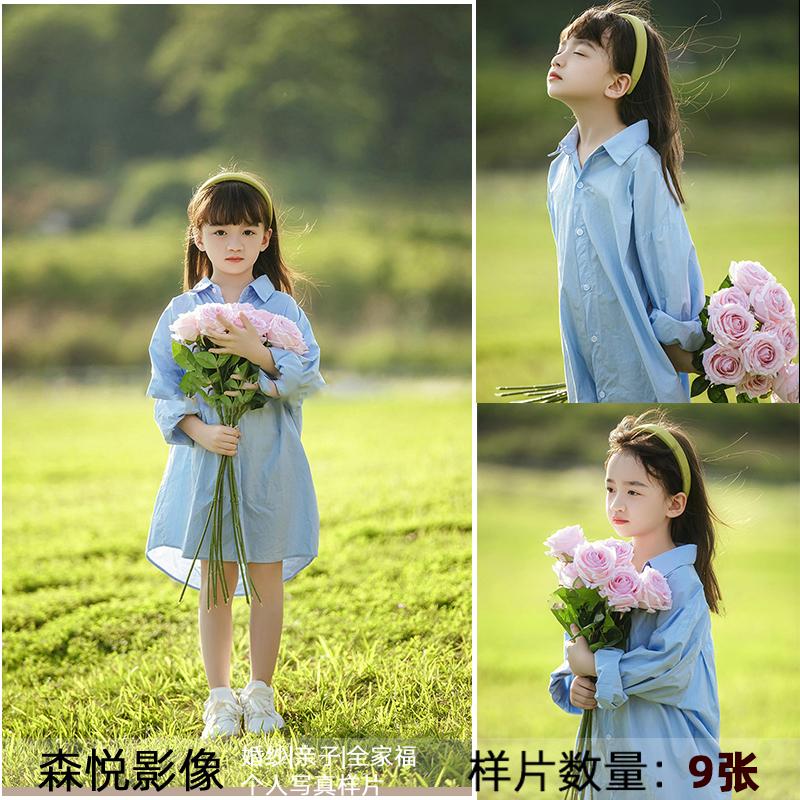 2024影楼儿童森系外景主题女孩写真样片宝宝照样片样照F1286