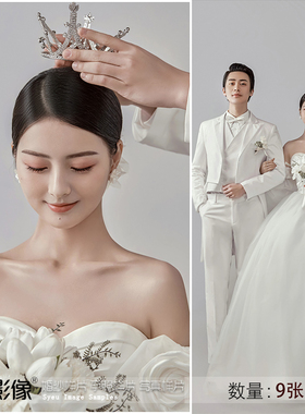 2023新款影楼工作室高端室内古典婚纱照样片样照s352