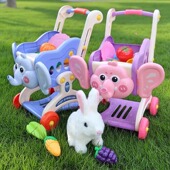 仿真购物车玩具宝宝小手推车儿童过家家水果超市男女孩厨房1一3岁