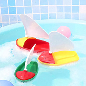 儿童洗澡玩具宝宝戏水漂浮小船帆船模型浴室浴缸游泳戏水男女孩子