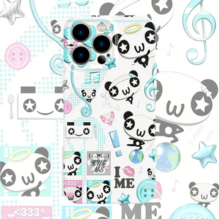 熊猫天使适用iPhone17promax苹果16e手机壳15千禧14复古13亚文化12华为mate70荣耀P80小米vivox300一加11oppo