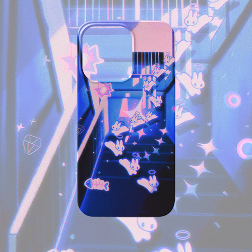 复古蒸汽波星星兔子菲林手机壳