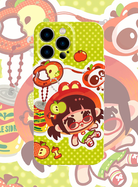 y2k可爱苹果女孩手机壳适用iPhone17promax苹果16菲林14一加13小米15绿色oppo华为mate70荣耀P80红米vivox200