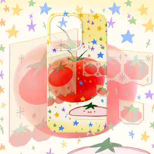 y2k千禧西红柿番茄手机壳适用iPhone17promax苹果16菲林14一加13小米15硬oppo华为mate70荣耀P80红米vivox200