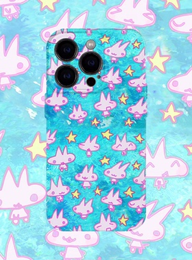 y2k千禧风小兔手机壳适用iPhone17promax苹果16菲林13可爱14小米15硬oppo华为mate70荣耀Pura80红米vivox200s