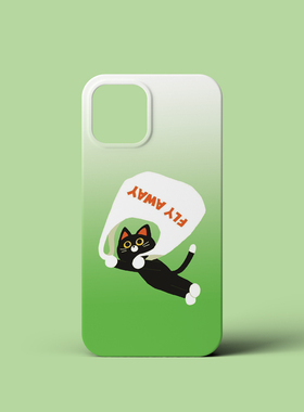 卡通猫咪手机壳适用iPhone17promax苹果16菲林14小米15可爱12一加13硬华为mate60荣耀P70绿色vivox200s萌oppo