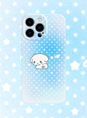 y2k委屈小狗手机壳适用iPhone17promax苹果16菲林14一加13蓝色小米15千禧oppo华为mate70荣耀P80红米vivox200