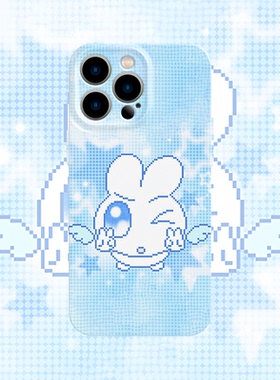 y2k小兔子天使手机壳适用iPhone17promax苹果16菲林13小清新14小米15蓝色oppo华为mate70荣耀P80红米vivox200
