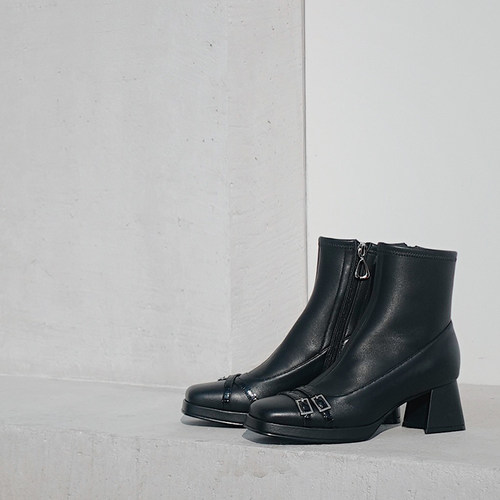 BIUCILI厚底大女人气质短靴