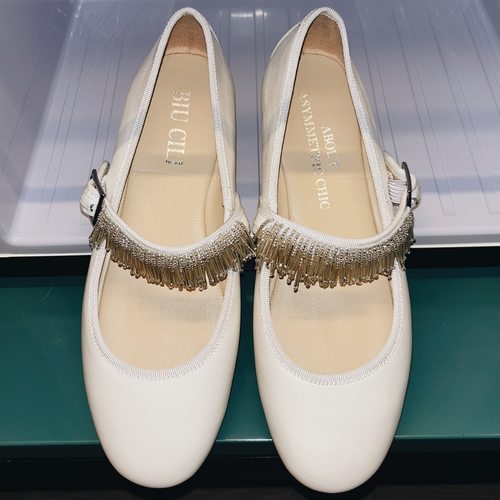 BIUCILI「Shyshy」原创设计芭蕾风奶奶鞋串珠灵动玛丽珍单鞋女