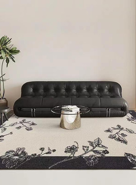 奶油风地毯客厅地垫卧室房间床边毯2024款沙发茶几垫子大 面积全