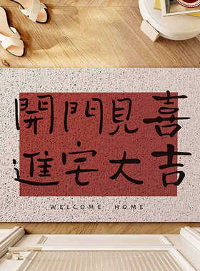 简约入户门地垫高级感可裁剪丝圈地垫门口耐脏玄关防滑垫一件代发