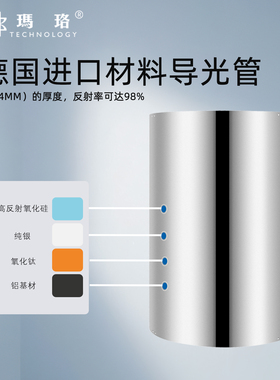 导光管采光系统采光器光导照明导光筒530配件延长管玛珞品牌直营