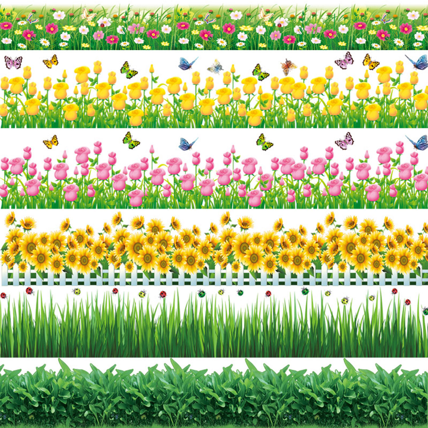 包邮踢脚线墙贴画 可移除客厅卧室墙角装饰贴纸幼儿园墙贴花创意