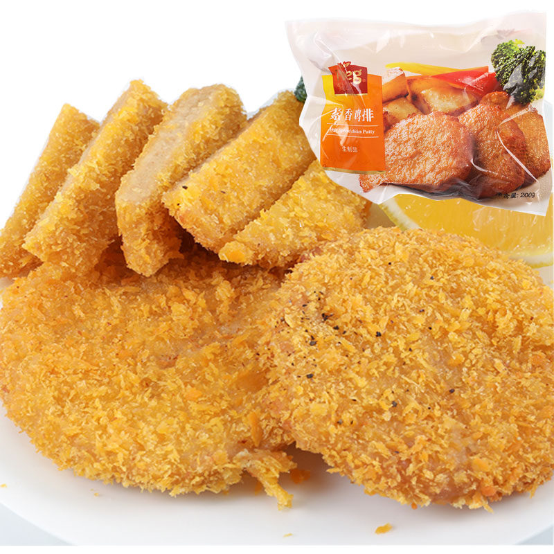 台湾放牛吃草素香鸡排大豆拉丝素肉豆制品佛家斋菜植物肉纯素素菜