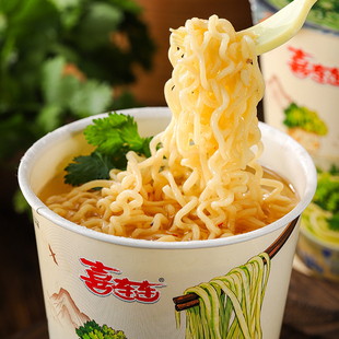 喜连连素食拉面素食佛家斋面泡面方便面素面方便速食宵夜小吃整箱