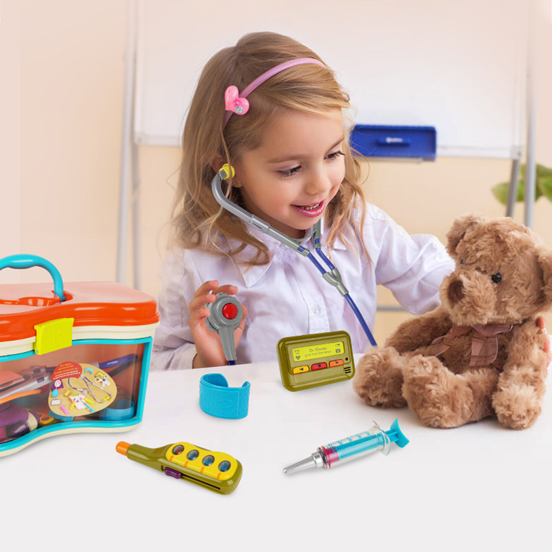 比乐B.Toys医生玩具套装儿童过家家男孩女孩听诊器仿真医疗箱工具