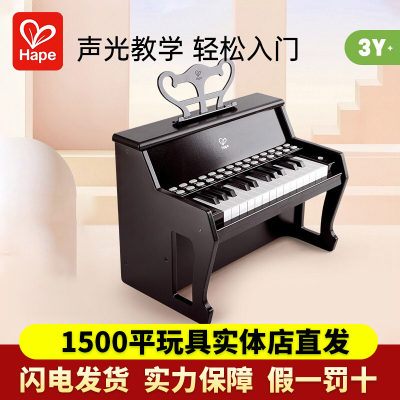 Hape儿童钢琴玩具木质多功能弹奏