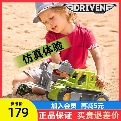 Driven轻型货车工程车模型儿童仿真玩具车声光运输卡车男孩叉装车