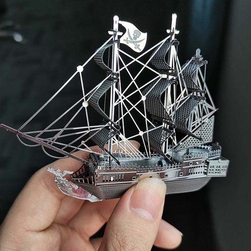 diy迷你黑珍珠号加勒比海盗船