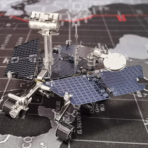 3D金属免胶立体拼装不锈钢拼图模型 太空探索月球车登月车火星车 - 封面