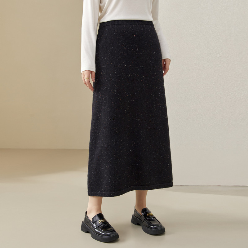 纤莉秀大码女装复古气质松紧腰显瘦舒适针织半身裙胖mm2024秋新款,女装/女士精品,大码半身裙,淘宝优惠券,粉丝福利购,淘宝优惠卷