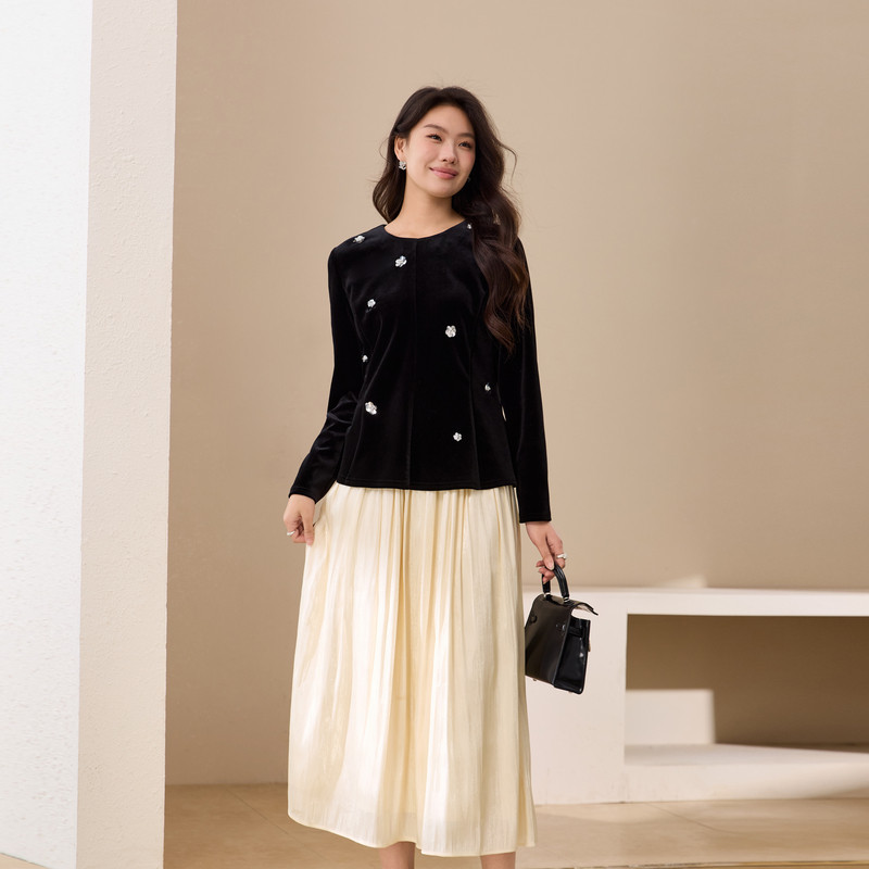 【爱丽丝】法式轻熟风温柔两件套装纤莉秀大码女装胖mm2026春新款