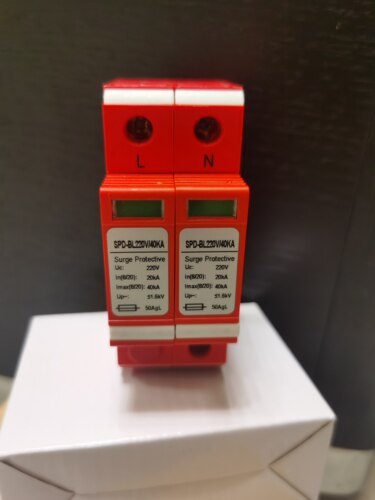 监控电源防雷器单相2P40KA电源防雷模块 交通220V避雷浪涌保护器