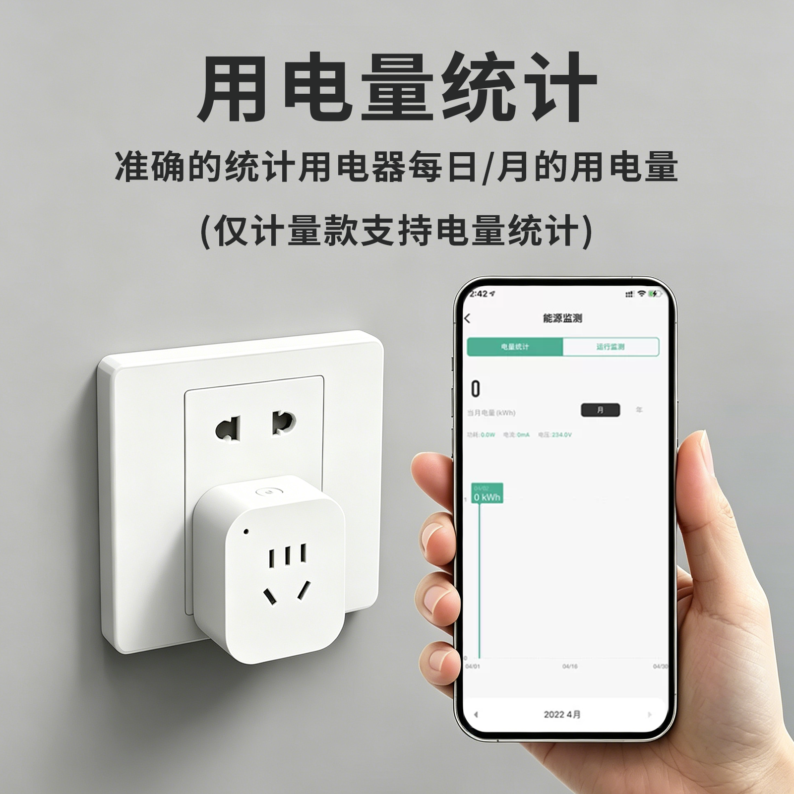 涂鸦智能插座16A热水器家用电能计量统计手机APP控制电源插座