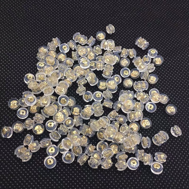 纯银耳堵防掉硅胶堵帽配件固定塞