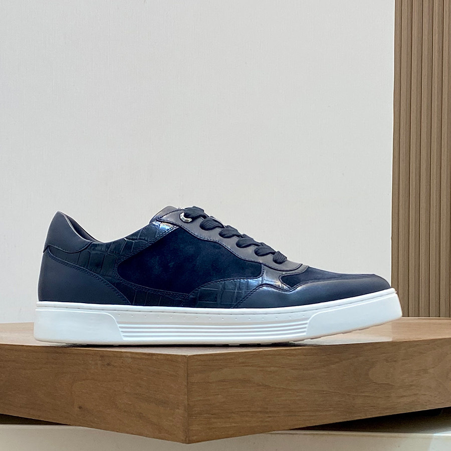 邦家尼欧洲站潮牌2026男平底夏季单鞋男鞋欧美牛皮透气休闲运动鞋