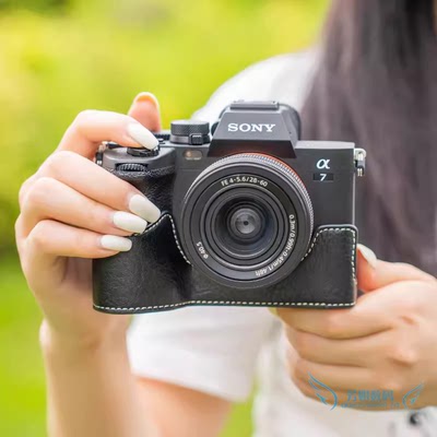 适用索尼A7M5 A1 A7M4 A7S3 A7R5皮套底座 半套 微单相机包摄影包
